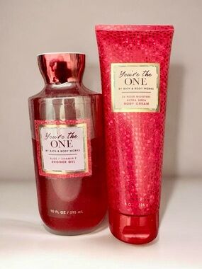 You’re the One Shower Gel Body Cream Bath & Body Works Spa Set Rose Strawberry